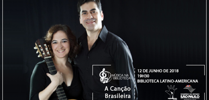 Duo de Violão e Voz traz canções brasileiras para o Música na Biblioteca